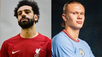 هالاند ومحمد صلاح