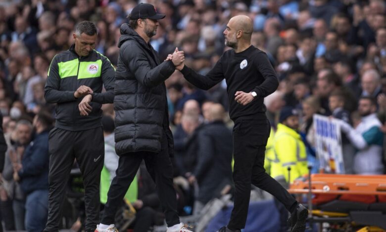 Pep Guardiola Jurgen Klopp