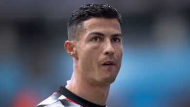 Manchester United forward Cristiano Ronaldo, close-up shot