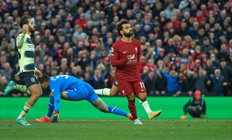 تقييم محمد صلاح في مباراة ليفربول ومانشستر سيتي