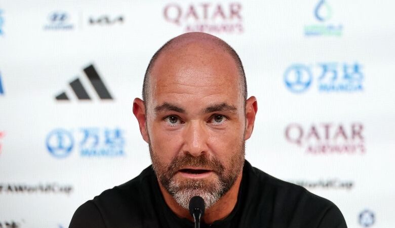 Qatar coach Felix Sanchez speaks to the media ahead of the 2022 World Cup.