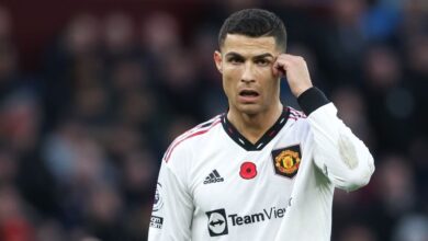 Cristiano Ronaldo in action for Manchester United.