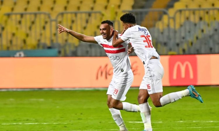 لاعبو الزمالك يهنئون «نيمار» بعد هدف الفوز على المصري في الكأس