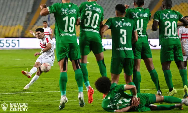 المصري يخطف نقطة ثمينة من أنياب الزمالك بالدوري