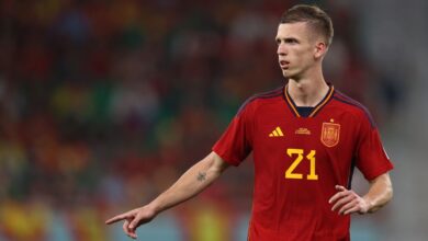 Manchester United-linked Dani Olmo of Spain, pictured during his country