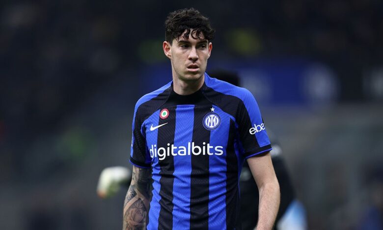 Tottenham target Alessandro Bastoni of Fc Internazionale looks on during the Serie A football match between Fc Internazionale and Ssc Napoli. Fc Internazionale wins 1-0 over Ssc Napoli.