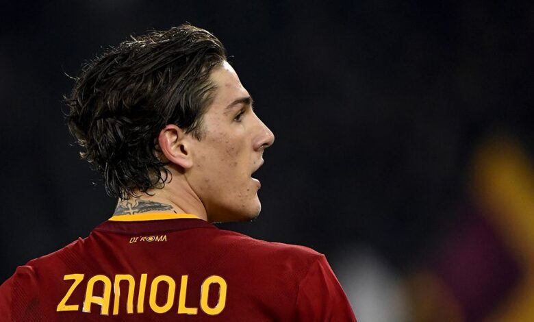 Tottenham target Nicolo Zaniolo of AS Roma during the Italy Cup football match between AS Roma and Genoa CFC. Roma won 1-0 over Genoa.