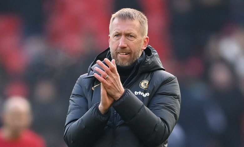 Chelsea manager Graham Potter applauds the fans after the draw against Liverpool – but could Barcelona be about to make an ambitious swoop for one of his January signings?