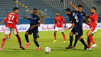 الأهلي وبيراميدز - الدوري المصري