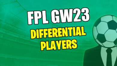 أفضل اللقطات التفاضلية لـ FPL GW23