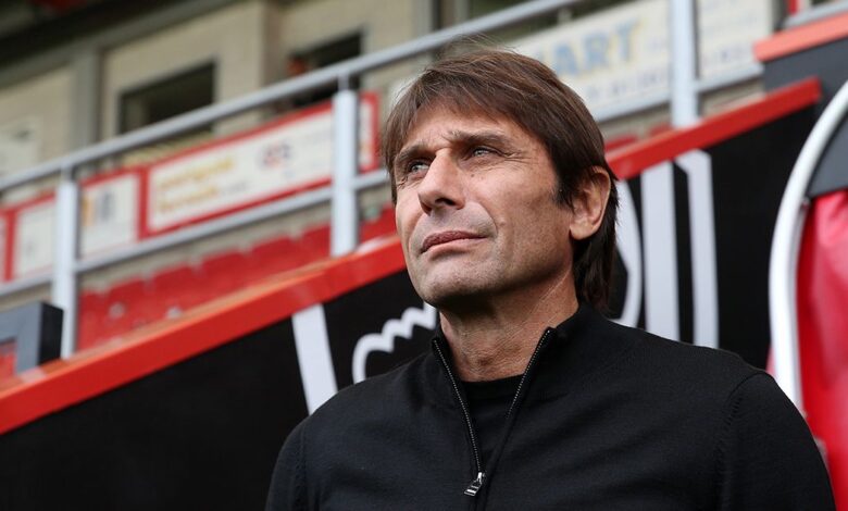 Tottenham Hotspur manager Antonio Conte arrives at the stadium prior to the Premier League match between AFC Bournemouth and Tottenham Hotspur at Vitality Stadium on October 29, 2022 in Bournemouth, England.