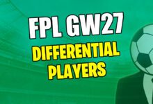 أفضل اللقطات التفاضلية لـ FPL GW27