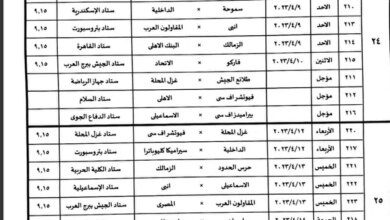 رابطة الأندية تُعلن مباريات 3 جولات من الدوري المصري