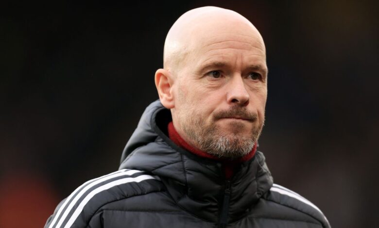 Manchester United manager Erik ten Hag during the Premier League match between Wolverhampton Wanderers and Manchester United on 31 December, 2022 at Molineux in Wolverhampton, United Kingdom.