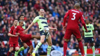 نتيجة وأهداف مباراة ليفربول ضد مانشستر سيتي في الدوري الإنجليزي | أهل مصر