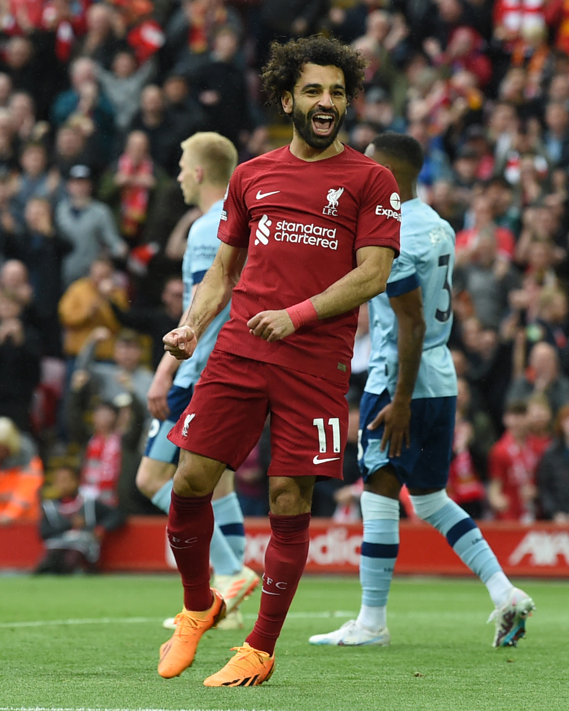 محمد صلاح بعد تسجيل هدف الفوز