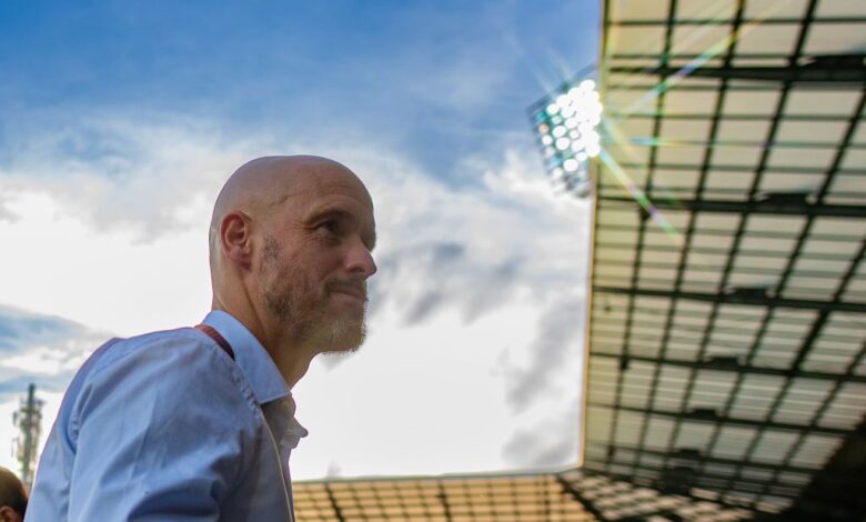 Manchester United manager Erik ten Hag arrives ahead of the UEFA Europa League group E match between Sheriff Tiraspol and Manchester United at Stadionul Zimbru on September 15, 2022 in Chisinau, Moldova.