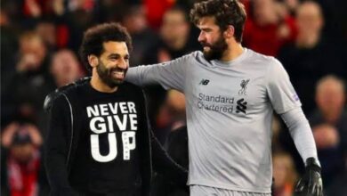 محمد صلاح وأليسون بيكر- ليفربول