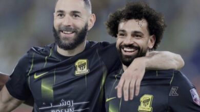 محمد صلاح وكريم بنزيما - الاتحاد السعودي