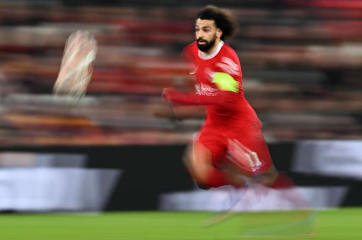 محمد صلاح في مباراة ليفربول