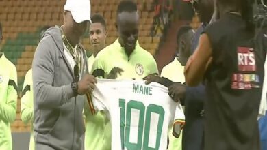 18 نوفمبر 2023 
                                    
                                    تكريم ساديو ماني بعد الوصول للمباراة رقم 100 مع منتخب السنغال