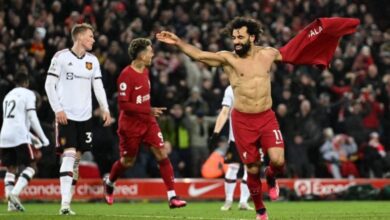 محمد صلاح - مباراة ليفربول ومانشستر يونايتد