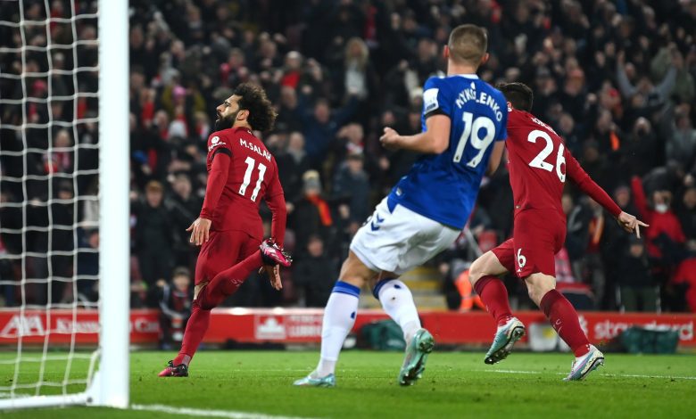 محمد صلاح - مباراة ليفربول وإيفرتون