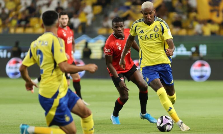 النصر يتعادل أمام الرائد في الدوري السعودي