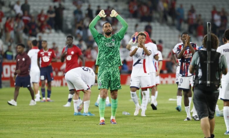 باريس سان جيرمان يفوز علي ليل بثلاثية في الدوري الفرنسي